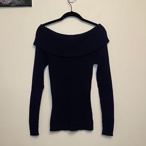 MK long sleeve navy blue top